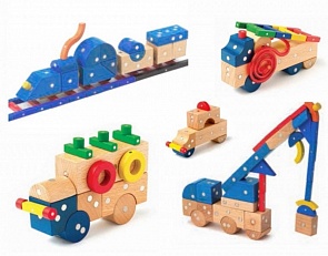 Конструктор магнитный Транспорт, малый, 54 детали (Genii Creation, VE10054k)